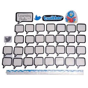 Twitter Social Media Handmade Teacher Wall Decoration Bulletin‎ Board Set